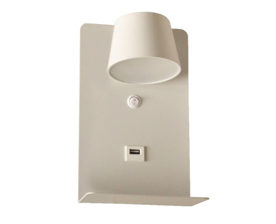 Applique LED orientable 6W avec port USB "Baskop"