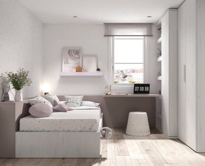 Chambre bébé avec lit convertible en chambre enfant, et armoire - UNNIQ  Habitat