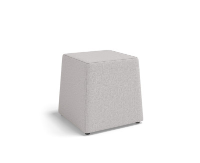 Pouf trapèze gris marbré