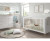 Lit bébé avec pieds en bois convertible en lit enfant